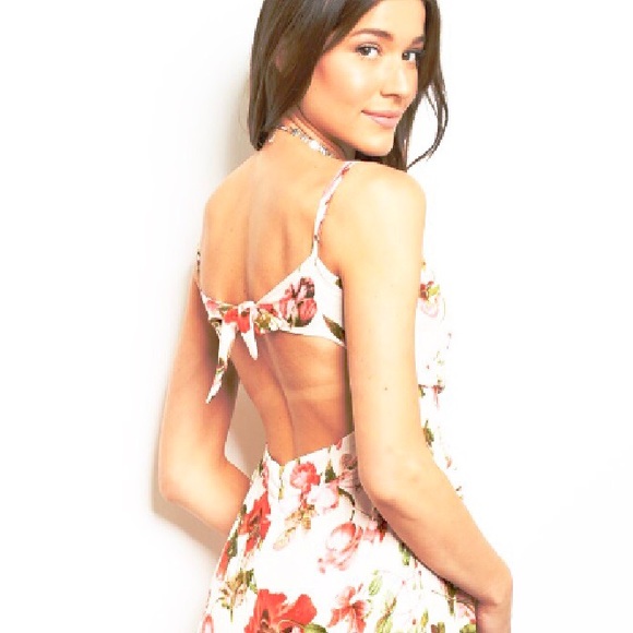 FLORAL HATER TOP JUMPSUIT - Picture 3 of 5